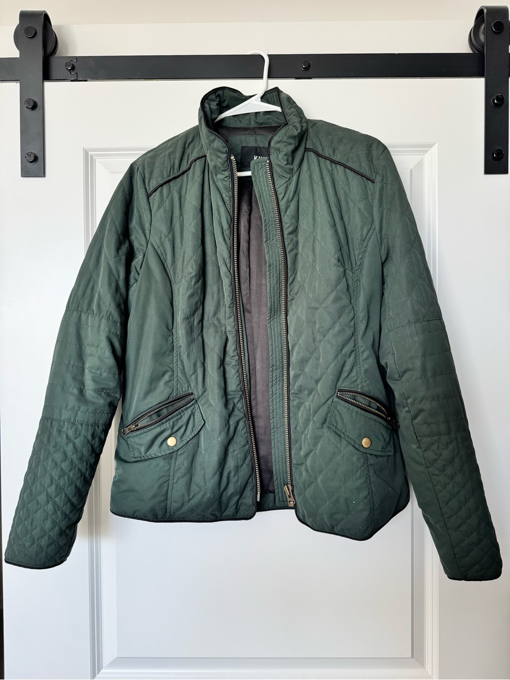 Kut from the Kloth Quilted Forest Green Puffer Jacket